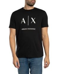 ARMANI EXCHANGE - Big Logo Slim T-shirt - Lyst