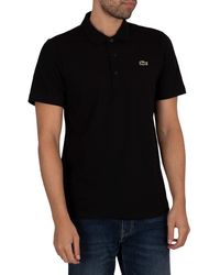Lacoste Sport Cotton Blend Ottoman Polo Shirt - Black