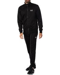 EA7 - Logo Zip Tracksuit - Lyst