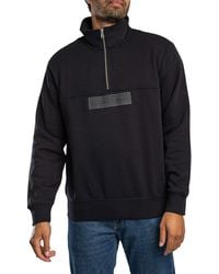 Napapijri - Box Logo 1/4 Zip Sweatshirt - Lyst