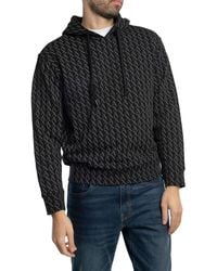 ARMANI EXCHANGE - All-over Pullover Hoodie - Lyst