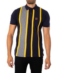 Trojan - Taped Houndstooth Panel Polo Shirt - Lyst