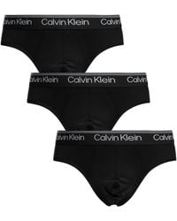 Calvin Klein - 3 Pack Microfiber Stretch Hip Briefs - Lyst