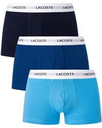 Lacoste - 3 Pack Cotton Stretch Trunks - Lyst
