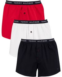 Tommy Hilfiger 3 Pack Woven Boxers - Multicolour