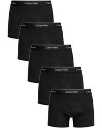 Calvin Klein - 5 Pack Relaxed Fit Trunks - Lyst