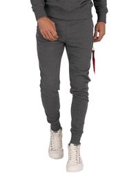 Alpha Industries Para Hombre X-Fit cargo Jogger Sweatpants en gris jaspeado BNWT //// ////
