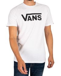 Vans - Logo T-shirt In White Vgggyb2 - Lyst