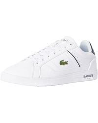 Lacoste White/off White Carnaby Evo Strap 119 3 Sma Leather Trainers for  Men | Lyst