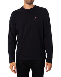 Napapijri - Salis Logo Longsleeved T-shirt - Lyst