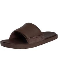 UGG - Seaside Ii Leather Sliders - Lyst