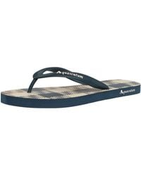 Aquascutum - Macro Iconic Flip Flops - Lyst