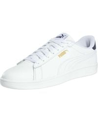 PUMA - Smash 3.0 L Leather Trainers - Lyst