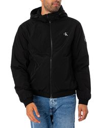 Calvin Klein Institutional Padded Popover in Blue for Men Lyst UK