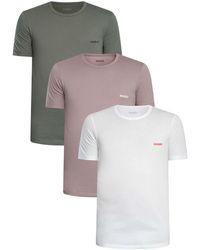 HUGO - 3 Pack Crew Lounge T-shirt - Lyst