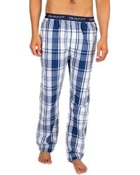 GANT Check Pyjama Bottoms - Blue