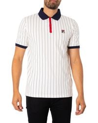 Fila - Classic Vintage Stripe Polo Shirt - Lyst