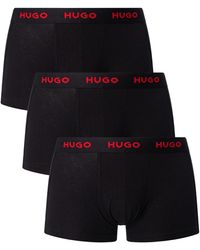 HUGO - 3 Pack Cotton Stretch Trunks - Lyst