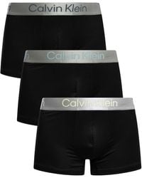 Calvin Klein - 3 Pack Brushed Microfiber Trunks - Lyst