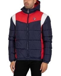 fila red white and blue jacket