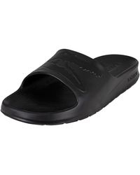 black lacoste sandals