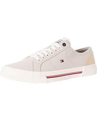 Tommy Hilfiger - Core Corporate Vulc Canvas Trainers - Lyst