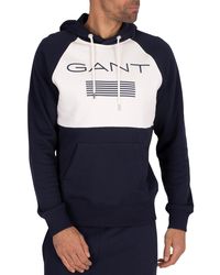 gant blue hoodie