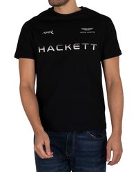 Hackett Aston Martin Racing Graphic T-shirt - Black