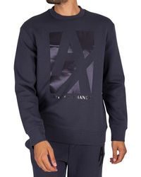 Armani Exchange Graphic Sweatshirt - Blue