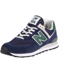 New Balance 574 Suede Trainers - Blue