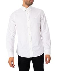 GANT - Slim Fit Oxford Shirt - Lyst