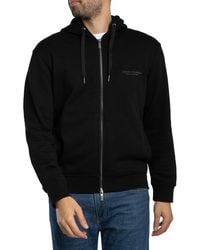 ARMANI EXCHANGE - Chest Logo Zip Hoodie - Lyst