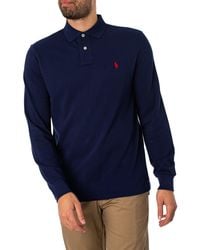 Polo Ralph Lauren - Longsleeved Slim Polo Shirt - Lyst