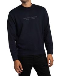 ARMANI EXCHANGE - Raised Logo Sweatshirt - Lyst