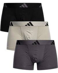 adidas - 3 Pack Active Flex Cotton Trunks - Lyst