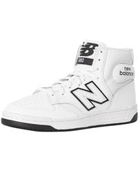 New Balance - 480 High Leather Trainers - Lyst