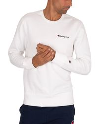 champion colour block chest logo sweatshirt