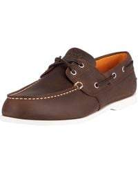 Timberland Cedar Bay Leather Boat Shoes - Brown