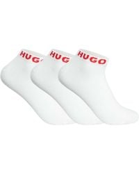 HUGO - 3 Pack Ankle Socks - Lyst