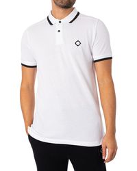 Ma Strum - Block Tipped Polo Shirt - Lyst