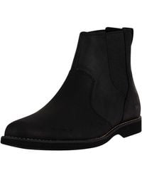 Timberland Woodhull Leather Chelsea Boots - Black