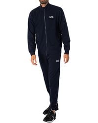 EA7 - Chest Logo Zip Tracksuit - Lyst