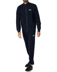 EA7 - Chest Logo Zip Tracksuit - Lyst