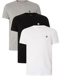 Timberland - 3 Pack Dustan Slim T-shirts - Lyst