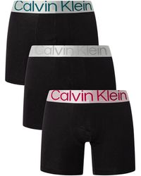 Calvin Klein - 3 Pack Reconsidered Steel Boxer Briefs - Lyst