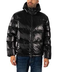 EA7 - Logo Puffer Jacket - Lyst