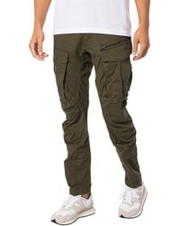 G-Star RAW Rovic Zip 3-d Tapered Jeans In Premium Micro Stretch Twill Dark Bronze Green