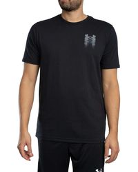 Under Armour - Blur Logo Back Graphic Loose T-shirt - Lyst