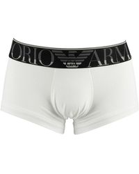 Emporio Armani Mega Logo Trunks - White