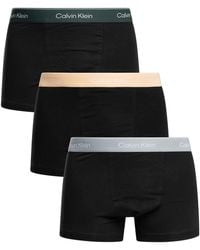 Calvin Klein - 3 Pack Icon Relaxed Fit Trunks - Lyst